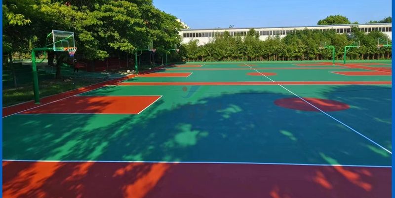 河南漯河召陵区中等专业学校-硅PU篮球场