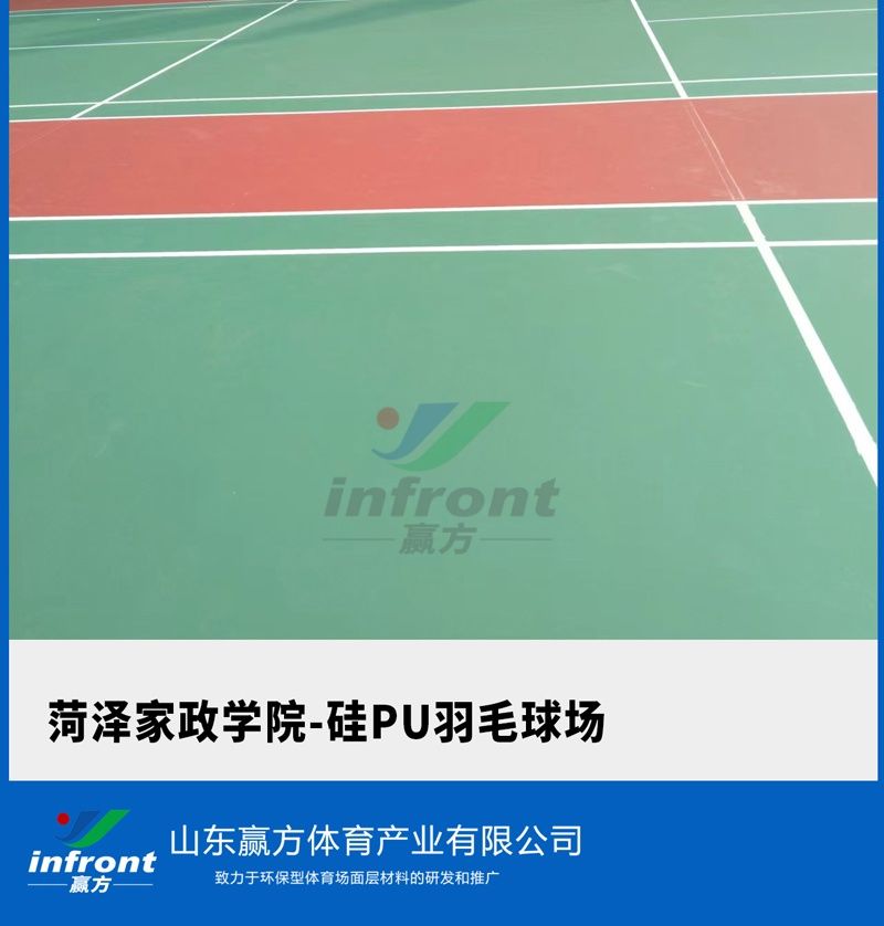 菏泽家政学院-硅PU羽毛球场